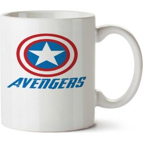 Art Hediye Avengers - Capıtão Amérıca.png Iki Tarafı Baskılı Kupa Bardak