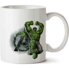 Art Hediye Avengers Hulk.png Iki Tarafı Baskılı Kupa Bardak