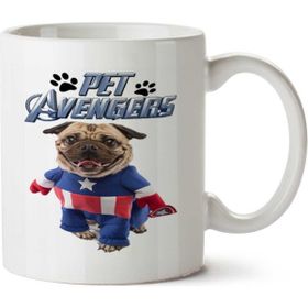 Art Hediye Avengers Infinity War Bulldog Köpek.png Iki Tarafı Baskılı Kupa Bardak
