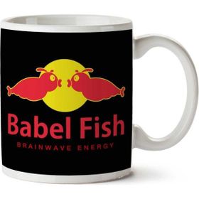 Art Hediye Babel Fish Enerji Redbull İki Tarafı Baskılı Kupa Bardak