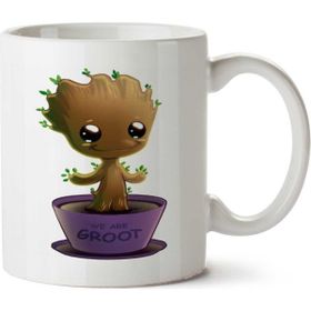 Art Hediye Baby Groot Iki Tarafı Baskılı Kupa Bardak