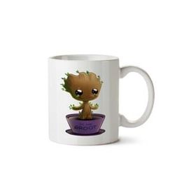 Art Hediye Baby Groot Iki Tarafı Baskılı Kupa Bardak