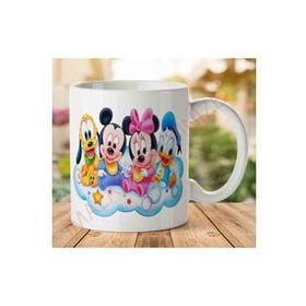 Art Hediye Baby-Mickey-Mouse-PNG İki Tarafı Baskılı Kupa Bardak