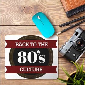 Art Hediye Back To the 80's Cultures Baskılı 23x19 cm Mouse Pad