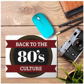 Art Hediye Back To the 80's Cultures Baskılı 23x19 cm Mouse Pad