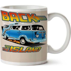 Art Hediye Back to the Island Lost and Back to the Future Spoof İki Tarafı Baskılı Kupa Bardak