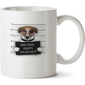 Art Hediye Bad Dog İki Tarafı Baskılı Kupa Bardak