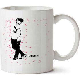 Art Hediye Bagtan Boys Army Jimin.png Iki Tarafı Baskılı Kupa Bardak