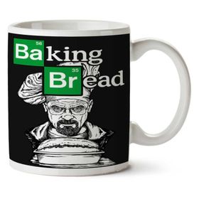 Art Hediye Baking Bread Ekmek iki Tarafı Baskılı Kupa Bardak