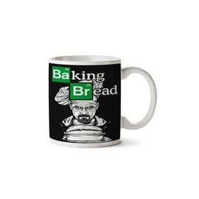 Art Hediye Baking Bread Ekmek iki Tarafı Baskılı Kupa Bardak