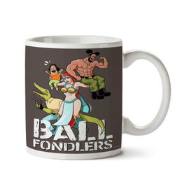 Art Hediye Ball Fondlers İki Tarafı Baskılı Kupa Bardak