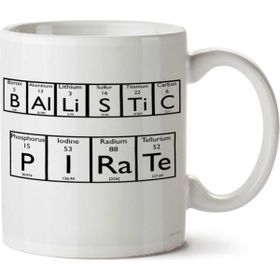 Art Hediye Ballistic Pirate Balistik Korsan Periyodik Cetvel İki Tarafı Baskılı Kupa Bardak