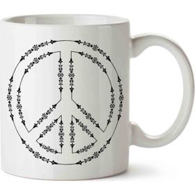 Art Hediye Barış Peace Baskılı Kupa Bardak