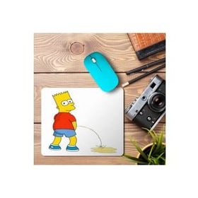 Art Hediye Bart Simpson Homer Simpson the Simpsons Baskılı 23x19 cm Mouse Pad