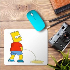 Art Hediye Bart Simpson Homer Simpson the Simpsons Baskılı 23x19 cm Mouse Pad