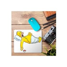 Art Hediye Barth Simpson Tembel Baskılı 23x19 cm Mouse Pad