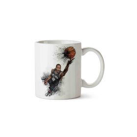 Art Hediye Basketbol Basketbolcu 2 İki Tarafı Baskılı Kupa Bardak