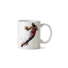 Art Hediye Basketbol Basketbolcu İki Tarafı Baskılı Kupa Bardak