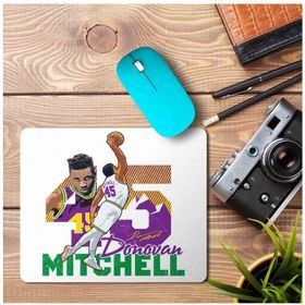 Art Hediye Basketbol Donovan Mitchell Tee Baskılı 23x19 cm Mouse Pad