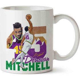 Art Hediye Basketbol Donovan Mitchell Tee Baskılı Kupa Bardak