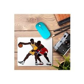 Art Hediye Basketbolcu Kobe Bryant vs Michale Jordan Baskılı 23x19 cm Mouse Pad