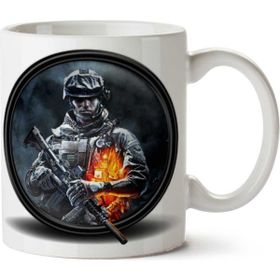 Art Hediye Battlefield Picture İki Tarafı Baskılı Kupa Bardak