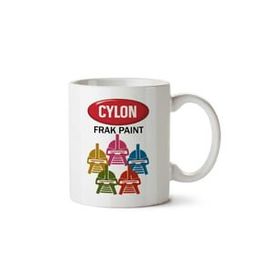 Art Hediye Battlestar Cylon Frak Paint İki Tarafı Baskılı Kupa Bardak