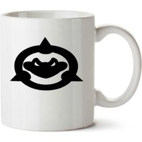 Art Hediye Battletoads Logo Preta İki Tarafı Baskılı Kupa Bardak