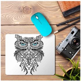 Art Hediye Baykuş Mavi Gözlü Baskılı 23x19 cm Mouse Pad