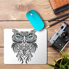Art Hediye Baykuş Mavi Gözlü Baskılı 23x19 cm Mouse Pad