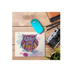 Art Hediye Baykuş Modern Tasarım Baskılı 23x19 cm Mouse Pad
