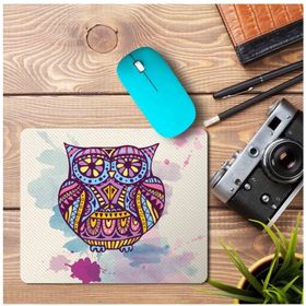 Art Hediye Baykuş Modern Tasarım Baskılı 23x19 cm Mouse Pad