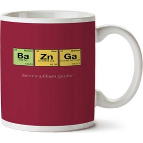 Art Hediye Bazinga Renkli Periyodik Cetvel İki Tarafı Baskılı Kupa Bardak