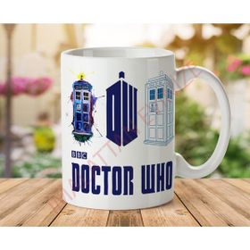 Art Hediye Bbc Dr Who iki Tarafı Baskılı Kupa Bardak