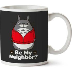 Art Hediye Be My Neighbor Totoro Studio Ghibli Men's T-Shirt Iki Tarafı Baskılı Kupa Bardak
