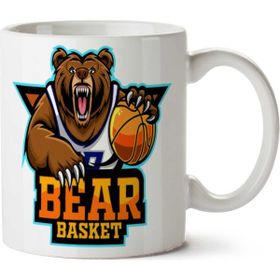 Art Hediye Bear Basketball Ayı Basketbol Baskılı Kupa