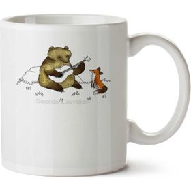 Art Hediye Bear & Fox Baskılı Kupa