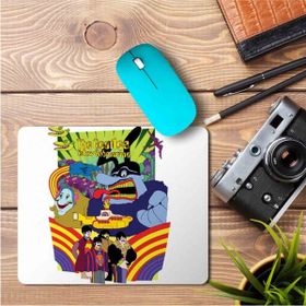 Art Hediye Beatles Yellow Submarine Baskılı 23x19 cm Mouse Pad