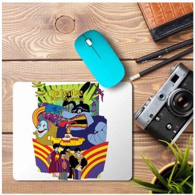 Art Hediye Beatles Yellow Submarine Baskılı 23x19 cm Mouse Pad
