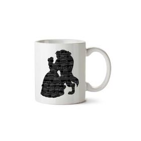 Art Hediye Beauty And The Beast Musical Silhouette Baskılı Kupa
