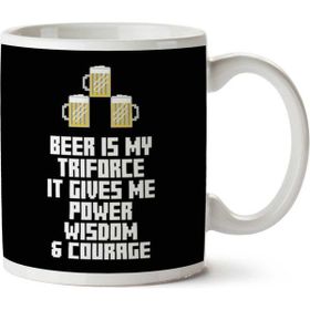 Art Hediye Beer Is My Triforce Legend Of Zelda Iki Tarafı Baskılı Kupa Bardak