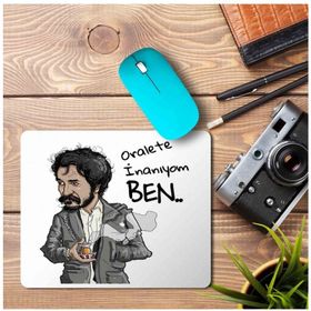 Art Hediye Behzat Ç Hayalet Oralete İnanıyom Ben Baskılı 23x19 cm Mouse Pad