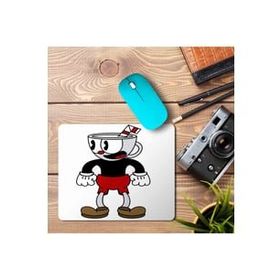 Art Hediye Bendy Cuphead Baskılı 23x19 cm Mouse Pad