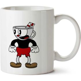 Art Hediye Bendy Cuphead iki Tarafı Baskılı Kupa Bardak