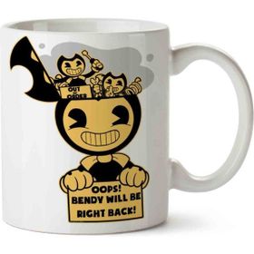 Art Hediye Bendy Will Be Right Back iki Tarafı Baskılı Kupa Bardak