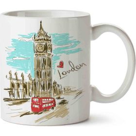 Art Hediye Big Ben Paris Clock Tower Kupa Bardak