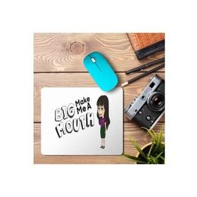 Art Hediye Big Mouth Make Me a Baskılı 23x19 cm Mouse Pad