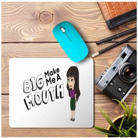 Art Hediye Big Mouth Make Me a Baskılı 23x19 cm Mouse Pad
