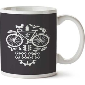 Art Hediye Bike Tatoo Caveira İki Tarafı Baskılı Kupa Bardak