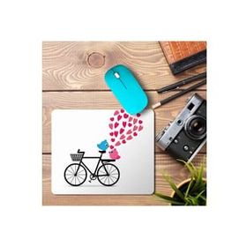 Art Hediye Bisiklet Kalp Baskılı 23x19 cm Mouse Pad